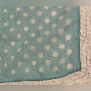 Vintage Silk Scarf Polka Dots 11” x 59”